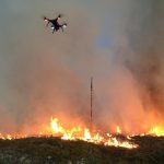 Drone with ThermalCapture analog thermal imaging solutions for forest fire management